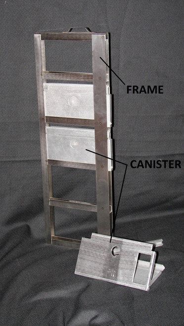 Blood Bag Canister Frame, Stainless Steel, for C-CRYOMACS1000, 4 position