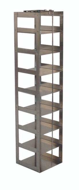 3" boxes, chest freezer rack, 9 positions high - Laboratory Freezer Rack 