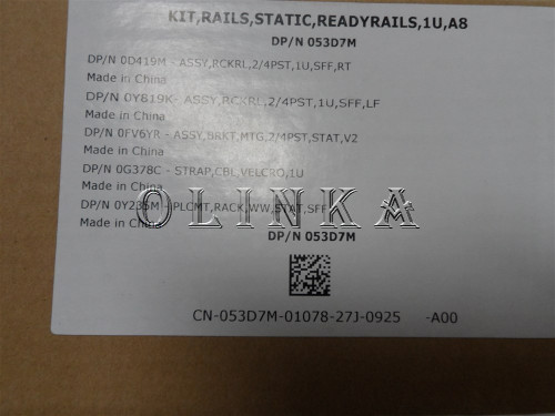 NEW READYRAILS STATIC RAILS KIT 1U A8 DELL POWEREDGE R640 SERVER 2/4 PST 53D7M