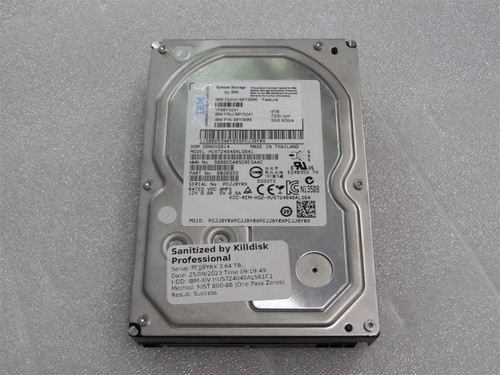4TB SAS 6Gb HDD 3.5 IBM HITACHI HUS724040ALS641 OPTION 98Y3686 98Y3241 98Y3686