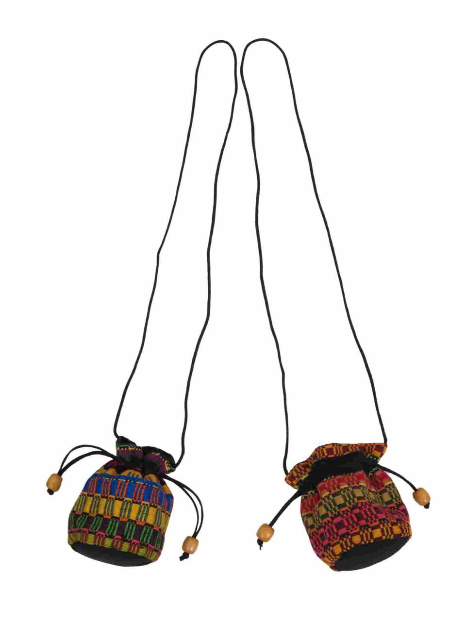 Mexican Handmade Drawstring Holders – Set of 2, Multicolor