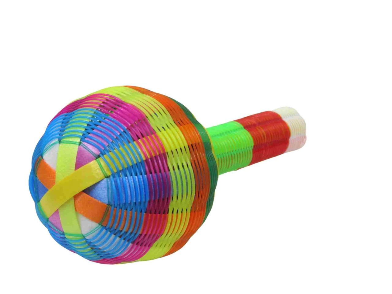 Mexican Toy Rattle Handmade Mexican Rainbow Baby Rattle