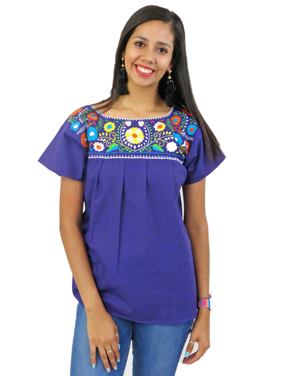 Mexican blouses near me Clearance