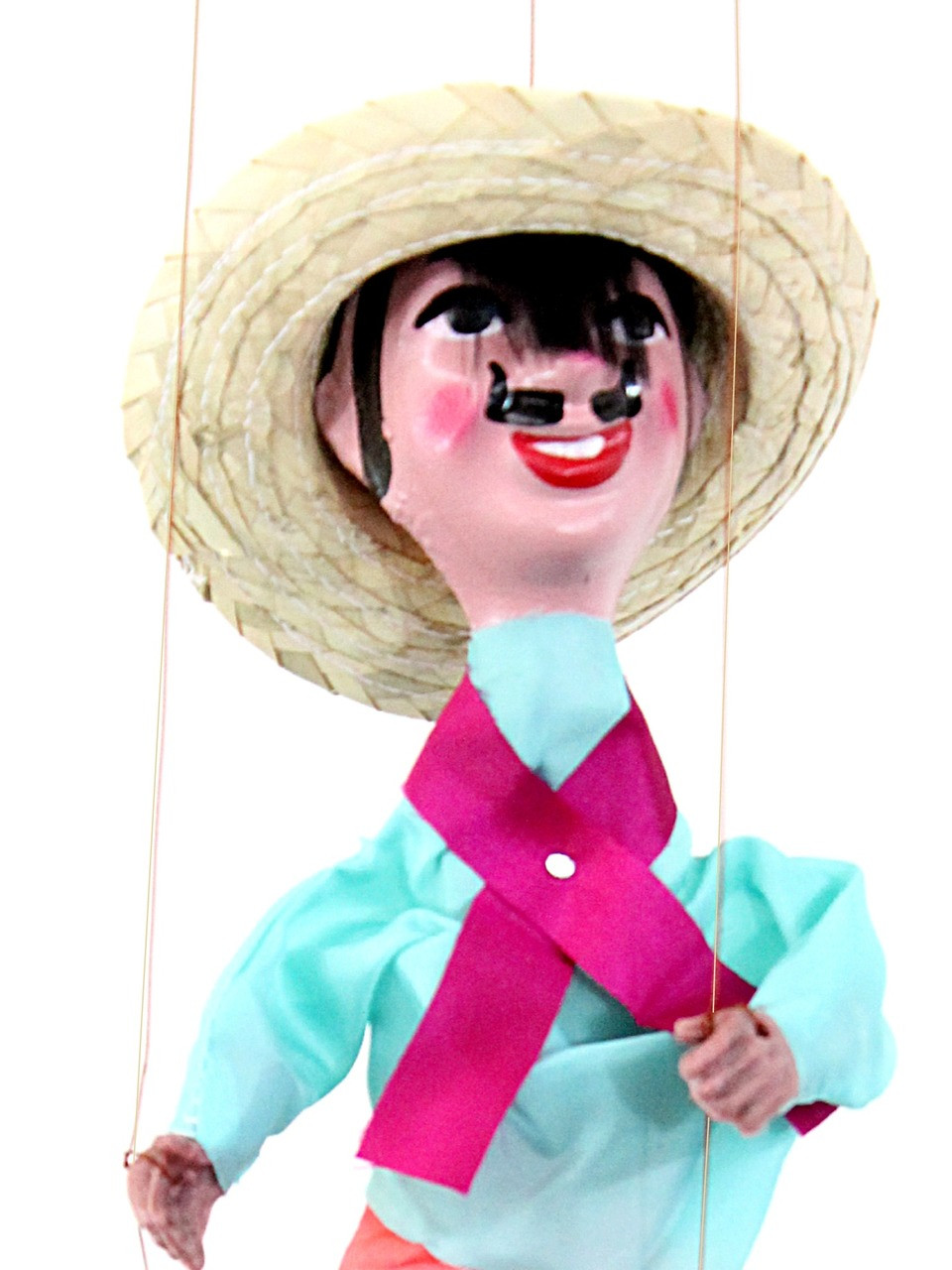 Mexican String Puppet Marionette Titere Old Man Viejito - Hand-Crafted  Traditional Toy