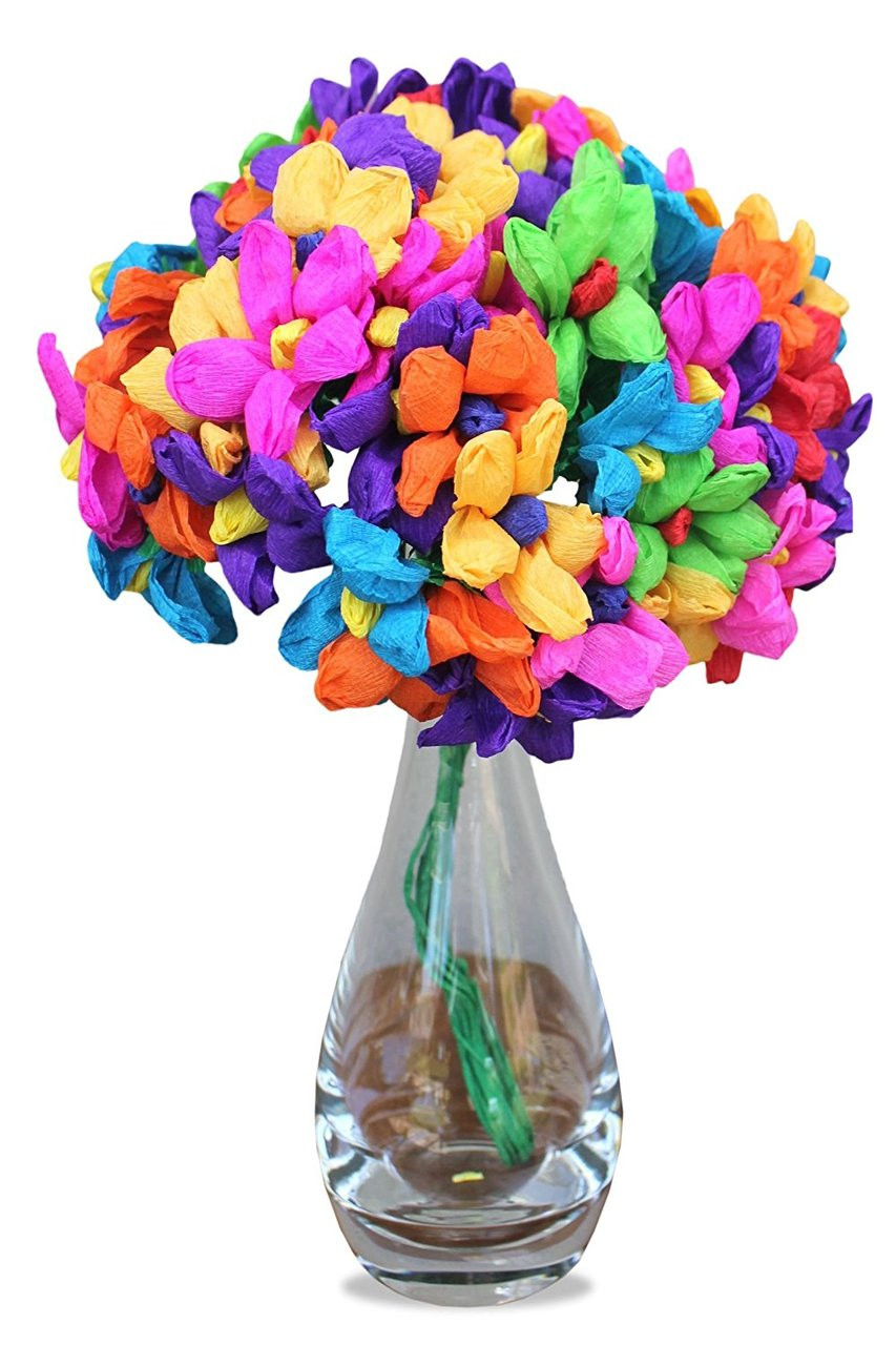 Mexican Paper Flowers Set of 2