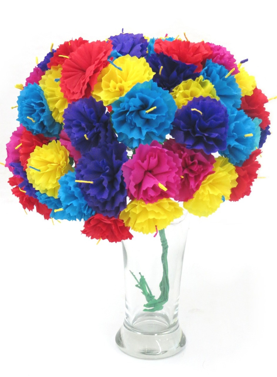 Mexican decoration paper flowers