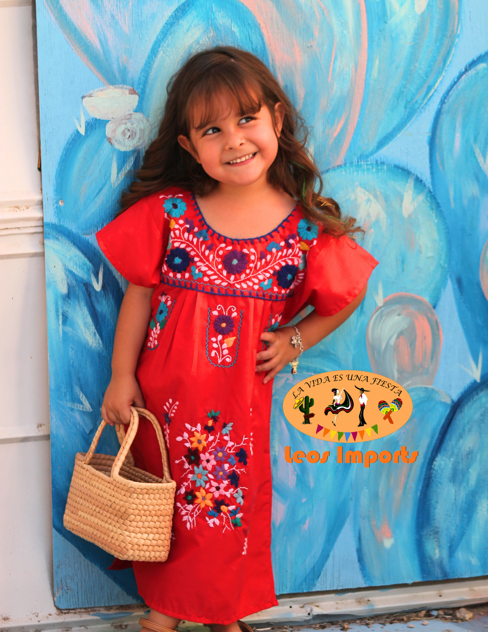 Mexican Dress Puebla for Girls Ages 0 to Ages 12 Many Colors Available