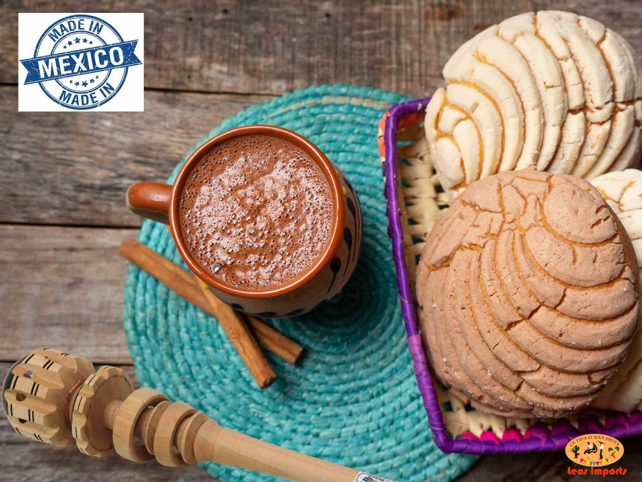 Mexican Molinillo Stirrer - Perfect for Hot Chocolate - Shop Now
