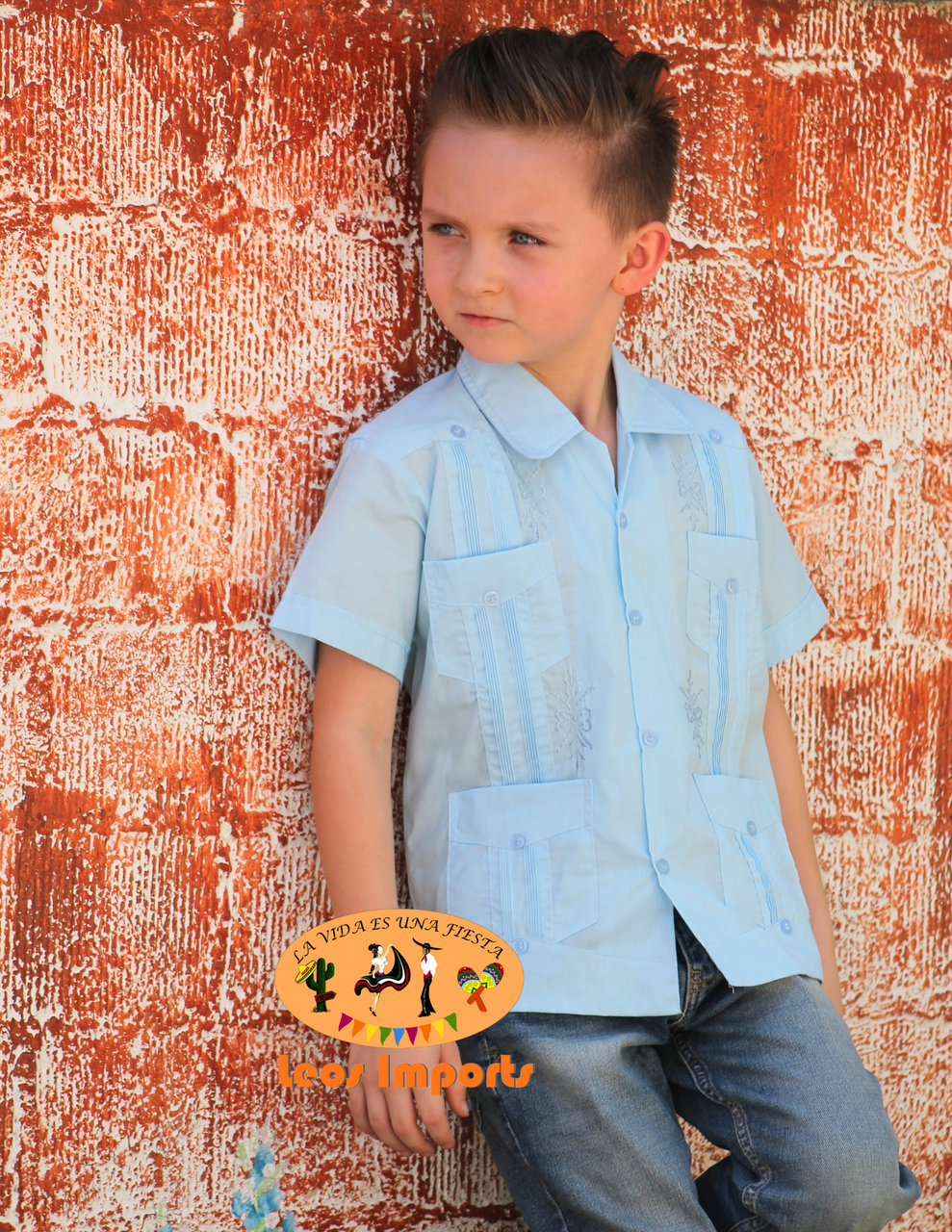 Mexican Wedding Kids Guayabera - Elegant and Traditional - Buy Today
