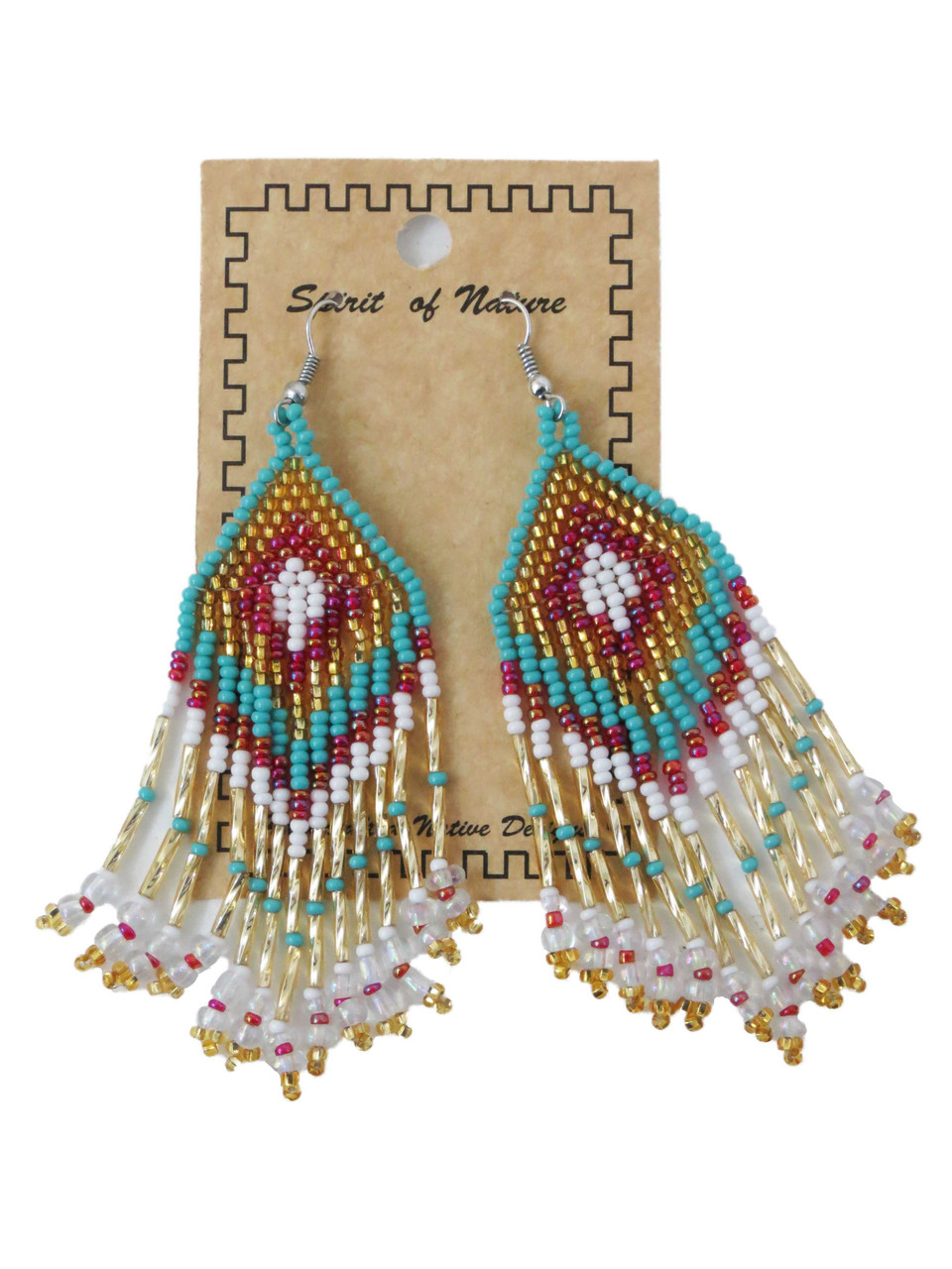 Southwestern Hand Beaded Earrings