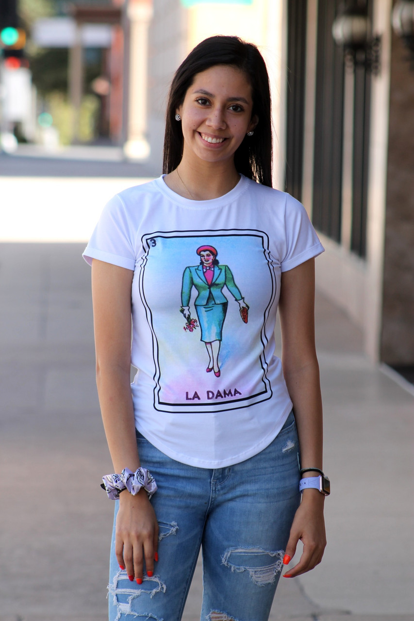 La dama loteria shirt clearance