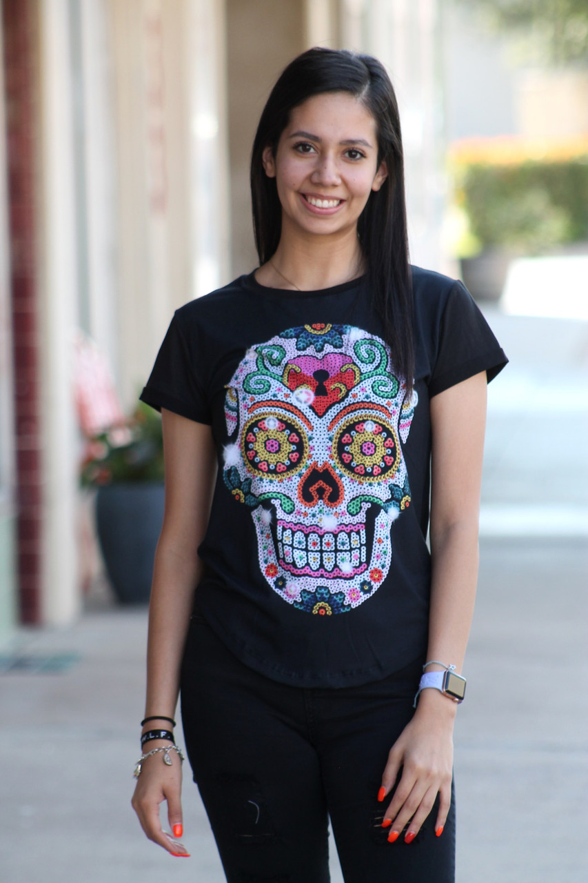 sugar skull shirt