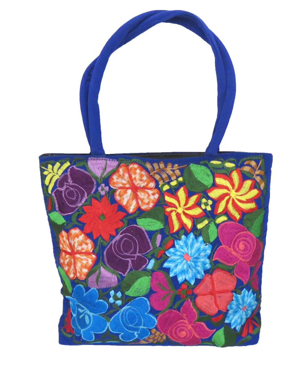 Rajasthani Embroidery Handbag For Women - Multicolor Flower – Vintage Gulley