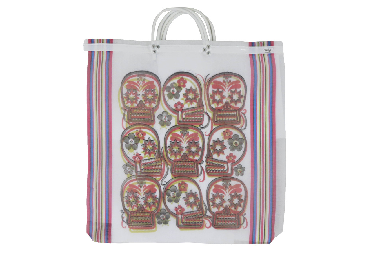 Calavera Mexican Mesh Market Bag