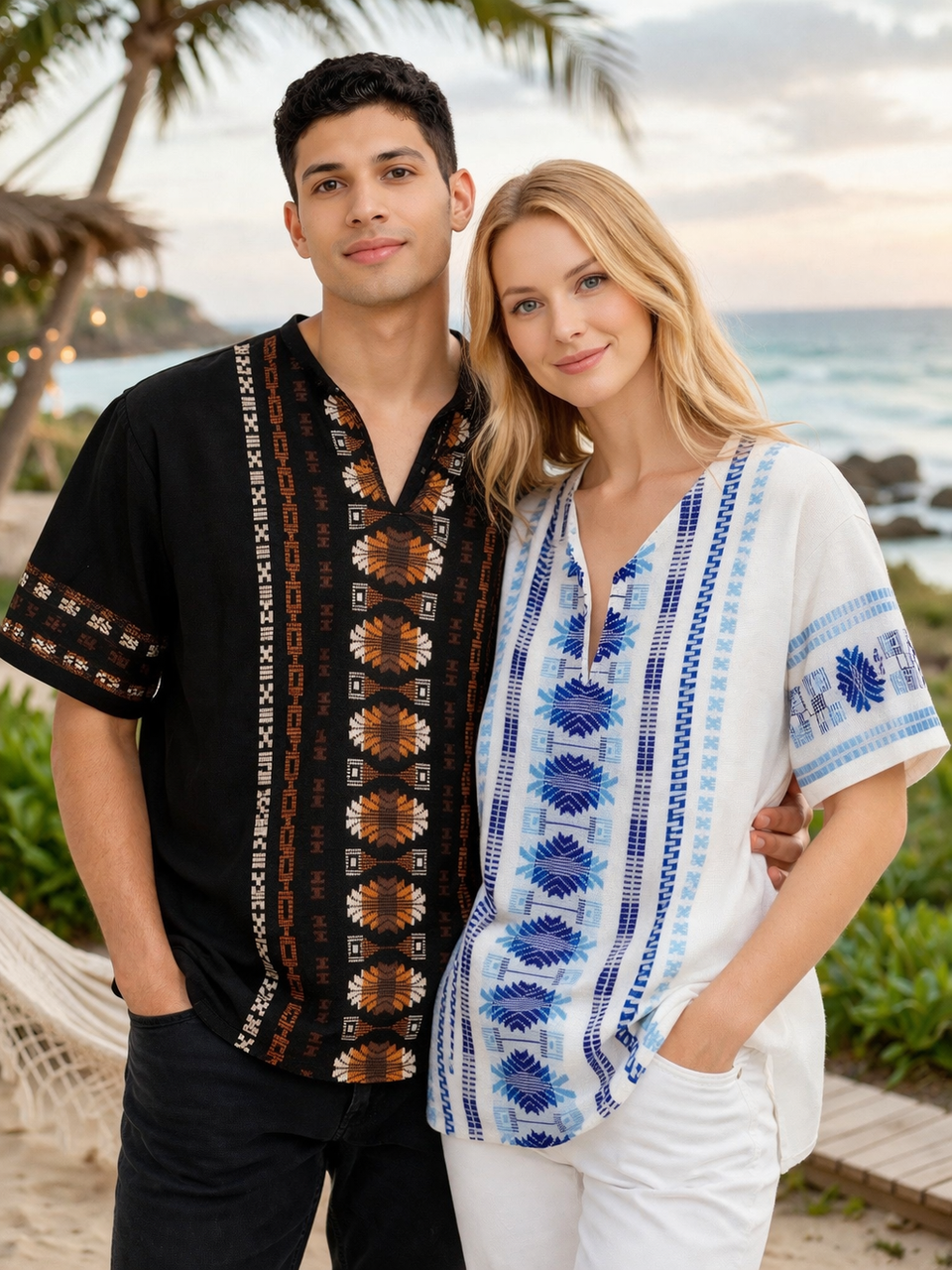 Unisex Chiapas Embroidered Shirt