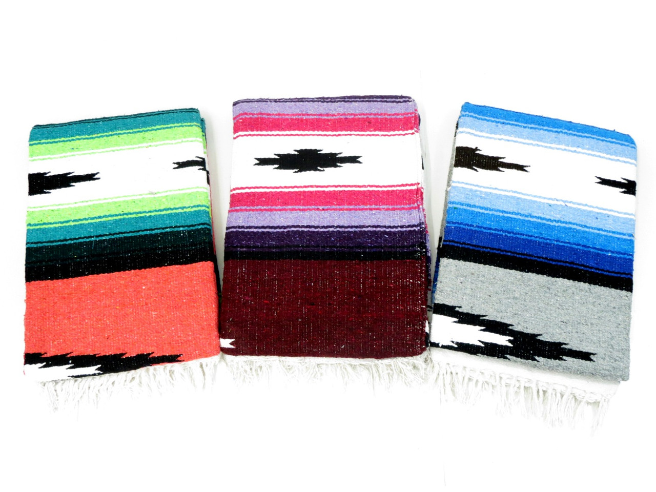 Conco Diamantés Mexican Blanket Conco Diamantés Mexican Blanket Hippies.com - Baja Hoodies Vibrant