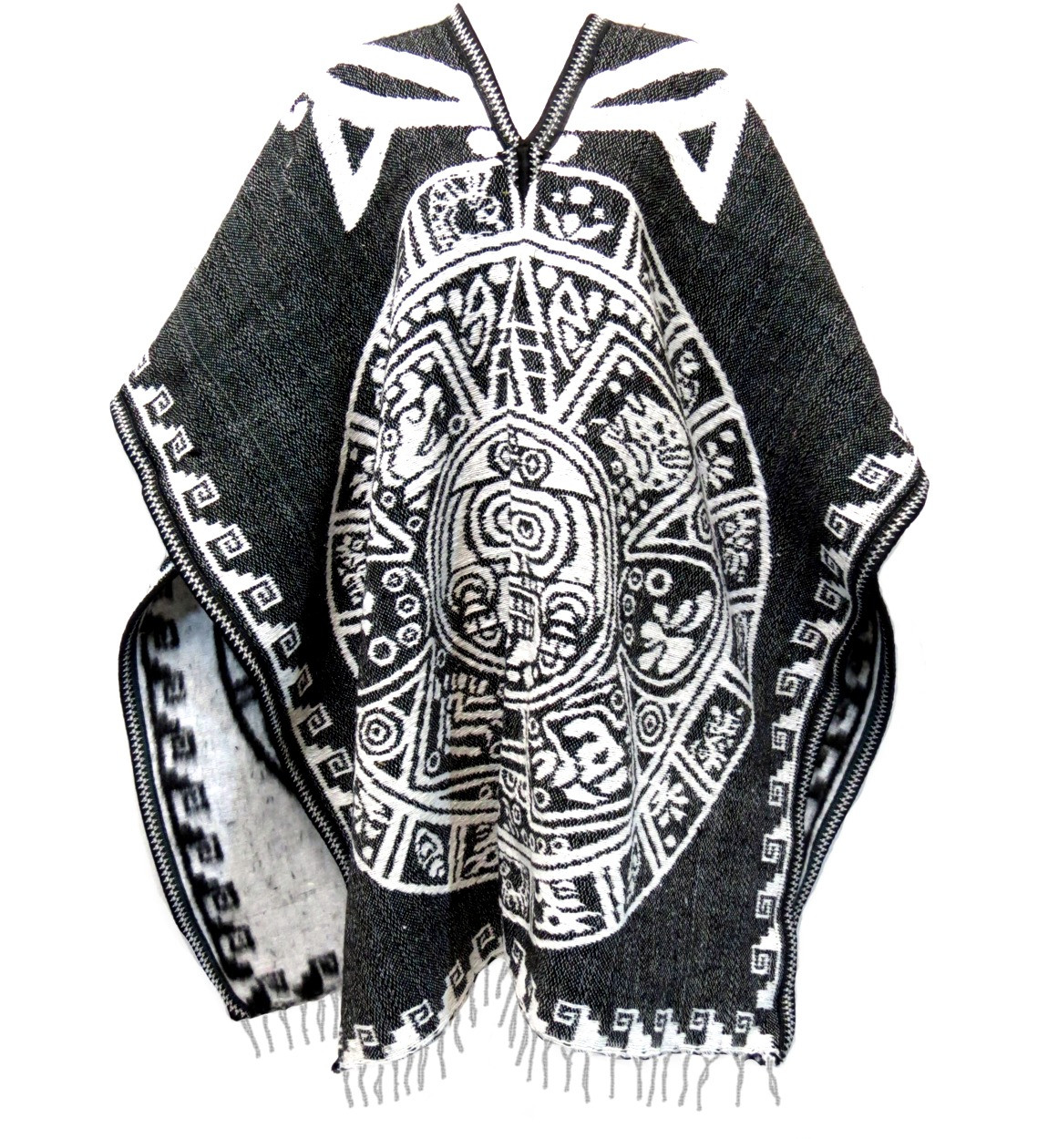 Mexican Poncho Aztec Calendar