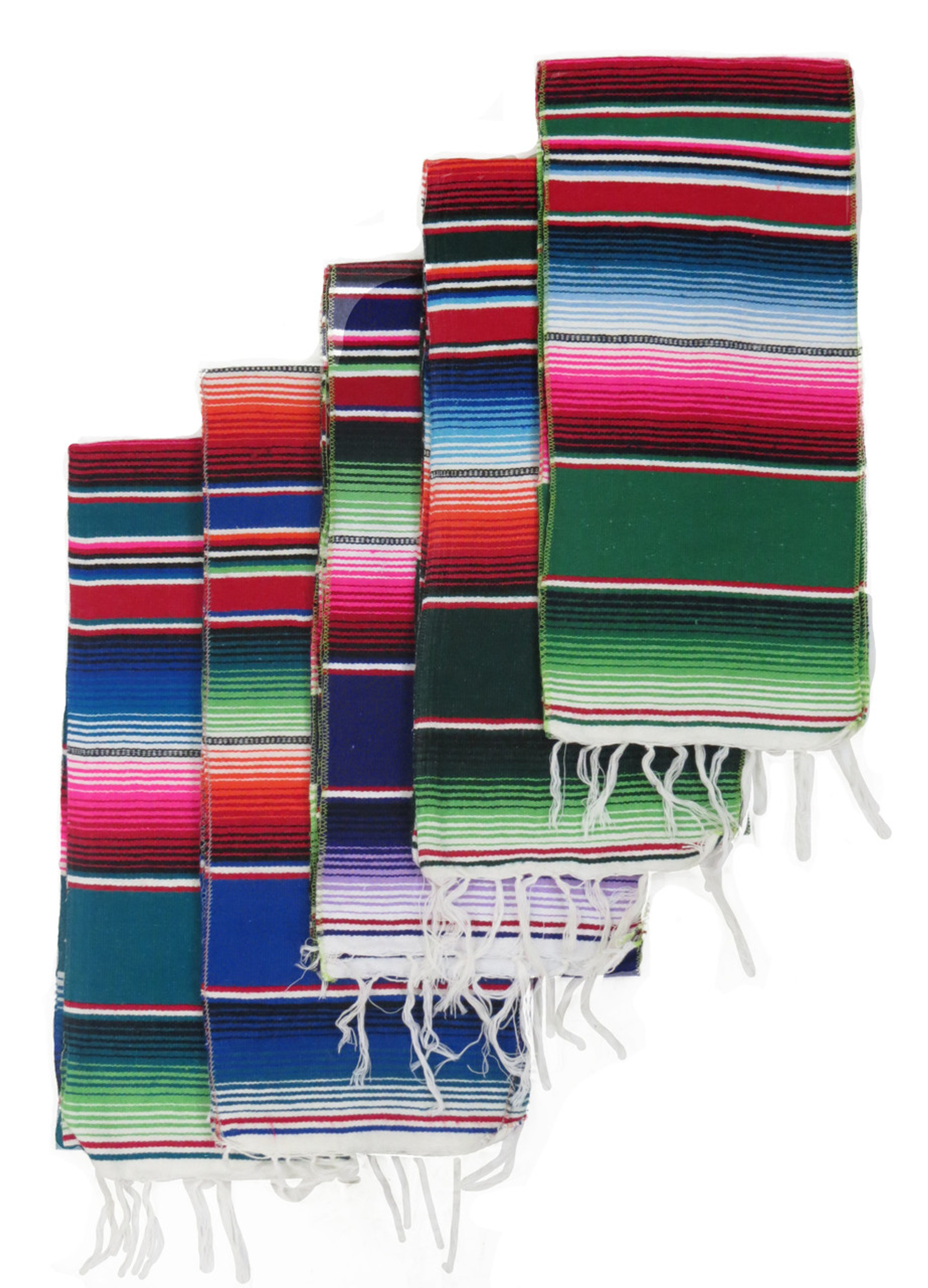 Mexican Serape Sarape Table Runner 12" wide 72" long