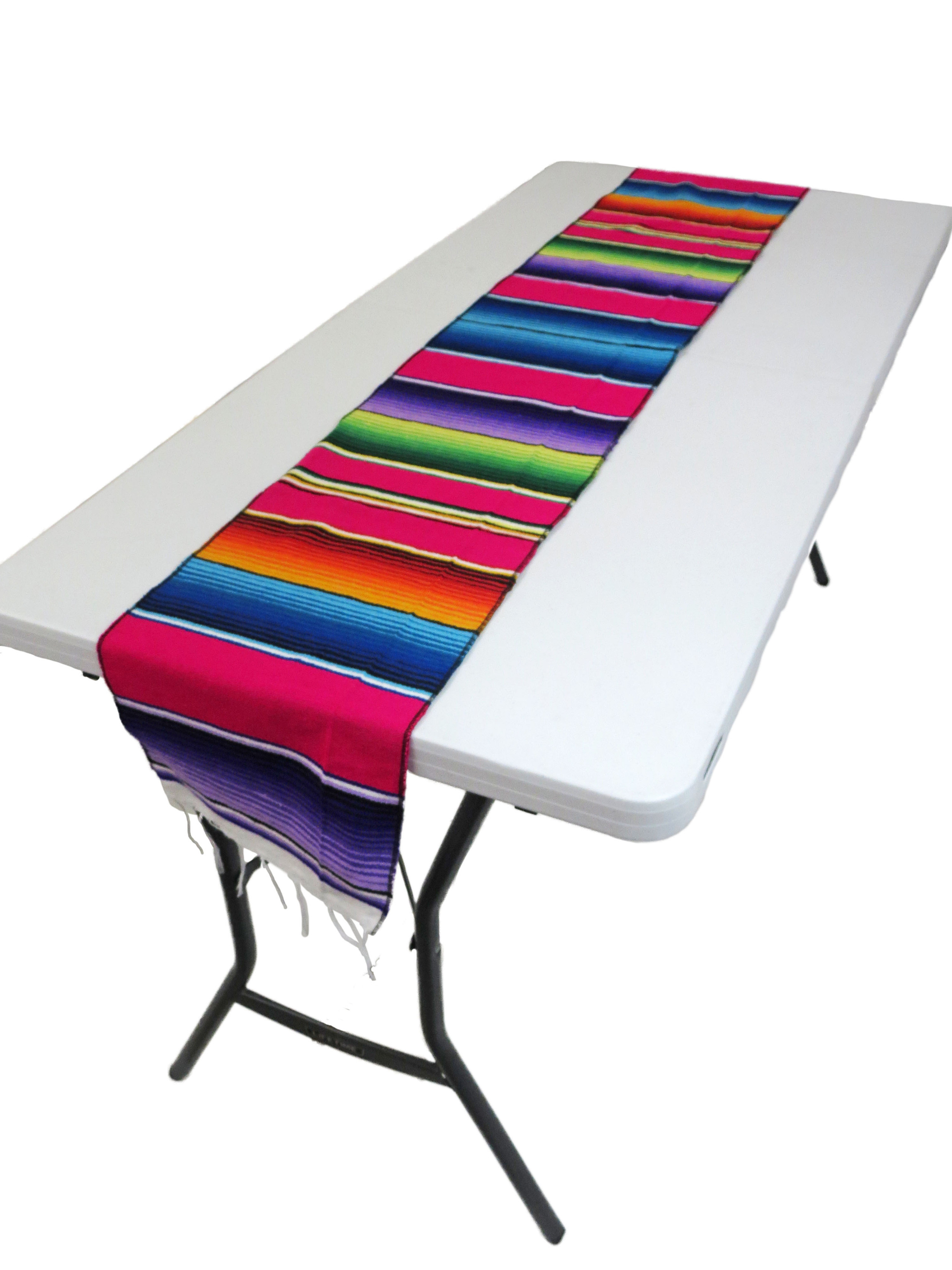 Mexican Serape Sarape Table Runner 12" wide 72" long