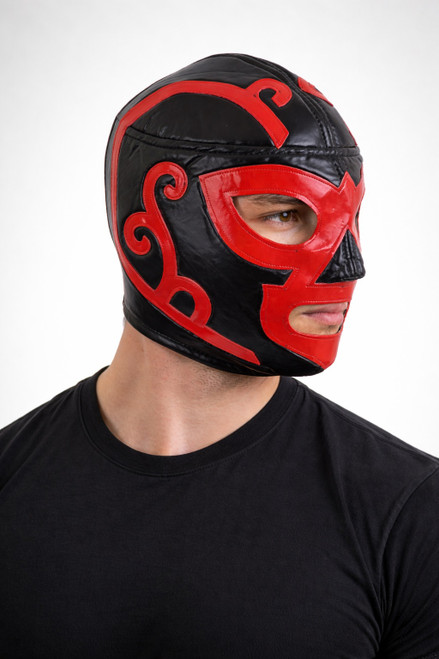 Huracan Ramirez Lucha Libre Wrestling Mask (pro-fit) Costume Wear - Black and Red