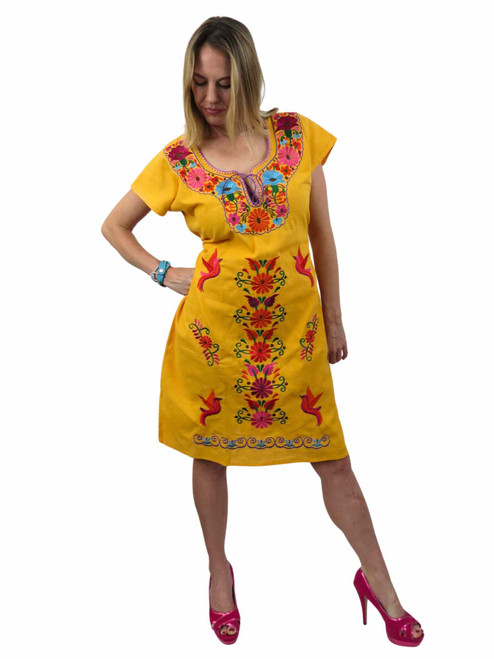 mexican dress embroidered