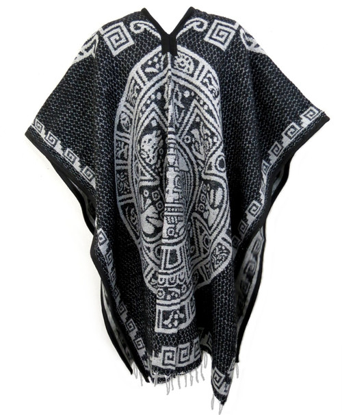 Mexican Poncho Aztec Calendar