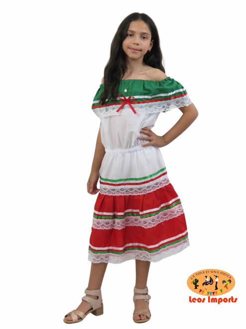 Ethnic Identity Girls Mexican Dress Vestido Jalisco