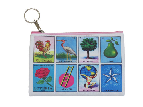 Multi design card loteria coin purse