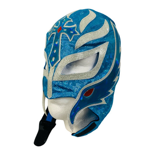 Pro Grade Mexican Luchador Lucha Libre Lycra Mask Rey Mysterio (Powder Blue)
