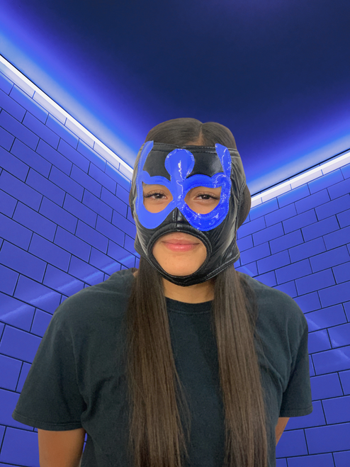 Mexican Lucha Libre Female Warrior Cosplay Wrestling Mask for Women Mascara de Luchadora Mexicana Blue 24