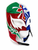 Mexico El Salvador Lucha Libre Wrestling Mask – Adjustable Velcro Chin Strap – Adult & Youth Spandex Mask – Soccer Fan Costume – One of a Kind