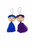 Frida Doll Colorful Purse Charm  Tassels – Set of 2