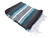 Teal Green Falsa Blanket – Handmade Mexican Yoga, Beach, Picnic & Camp Throw with Fringed Edges