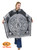 aztec calendar poncho unisex