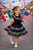Mexican Dress for Girls with MEXICO Flag Color Ribbons BLACK