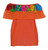 orange mexican blouse