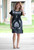Mexican Dress Puebla Short  with Floral Embroidery | Mini Dress | For women Sizes S-XL | Solid Color