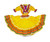 Ethnic Identity Girls Mexican Dress Vestido Jalisco (Yellow)