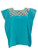 Teal Green Square Blouse