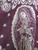 Authentic Mexican Poncho Virgen de Guadalupe Reversible Cobija Blanket (Burgundy - Tan)