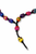 Handmade Multicolor Palm Rosary – Woven Beads & Cross Necklace