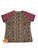 Cheetah Print blouse with Sarape Design Short Sleeves | For Adult Women Sizes Small-2XL