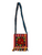 Boho Beaded Fringe Multicolored Embroidered Floral Fabric Crossbody Bag | Hippie Purse