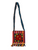 Boho Beaded Fringe Multicolored Embroidered Floral Fabric Crossbody Bag | Hippie Purse 