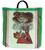 La Catrina Produce Market Tote Bag Recycled - 18 SQ inch - Mexico Folk Art - Made from Recycled Plastic Bottles - Fiber Printed