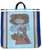 La Catrina Produce Market Tote Bag Recycled - 18 SQ inch - Mexico Folk Art - Made from Recycled Plastic Bottles - Fiber Printed