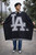 LA Dodgers Baseball Team Reversible Woven Poncho Adult One Size 