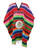 Traditional Mexican Serape Poncho – Multicolor with Mexico Lettering & Eagle Emblem