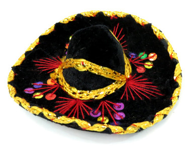 #109 Mariachi Sombrero Charro Mexico Mixed Color Fiesta Party Wall Decor 3 Pack 