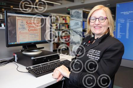 29798922Carol McArthur The Forum, Southend check in at information